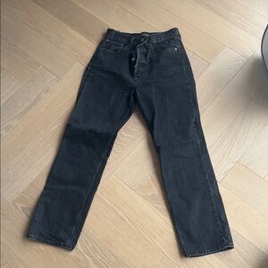 Denim Forum Women's High Rise Black Jeans